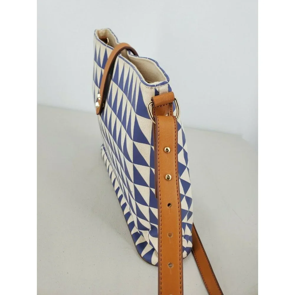 Stella & Dot Crosby Geo Tile Hobo Convertible Crossbody Bag Tote Purse - Picture 5 of 9